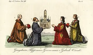 Gian Galeazzo Visconti and his three sons