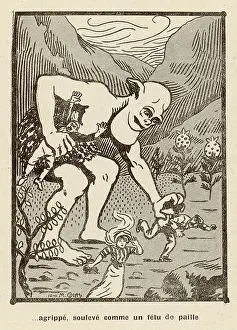 Seizes: Giant Alien seizing Earth's Explorers