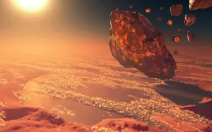 Solar: A giant asteroid burning up in the Earth's atmosphere