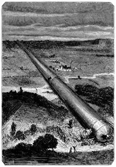 Lune: The giant cannon used to launch the space craft