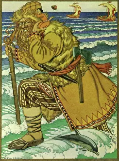 Bilibin: Giant Carries Boy