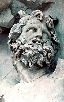 Eumenes: The giant Clytius. Detail of a relief, from the