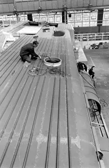 Hovercrafts: Giant hovercraft under construction, Isle of Wight