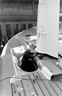 Hovercrafts: Giant hovercraft under construction, Isle of Wight