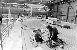 Hovercrafts: Giant hovercraft under construction, Isle of Wight