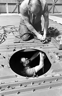Hovercrafts: Giant hovercraft under construction, Isle of Wight