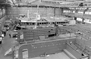 Hovercrafts: Giant hovercraft under construction, Isle of Wight