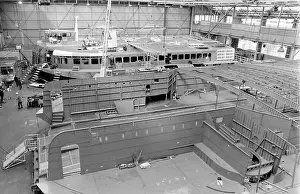 Hovercrafts: Giant hovercraft under construction, Isle of Wight