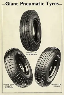 Tread: Giant Pneumatic Tyres - Dunlop - Three styles