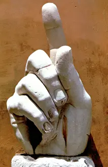 Sized: Giant sized hand from he Colossus of Constantine