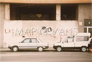 Translates: GIBRALTAR GRAFFITI/GIJON