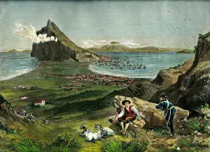 Antiquarian Images: Gibraltar - The Queen's Birthday