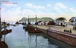 Algeciras: Gibraltar - the Rock viewed from Algeciras