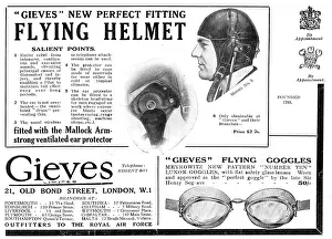 Protectors: Gieves Flying Helmets With Mallock Armstrong Ear Protectors