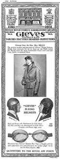 Endorsement: Gieves outfitters advertisement for flying helmets & goggles