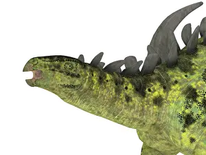 Spiked: Gigantspinosaurus dinosaur portrait