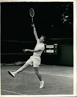 Gilbert Shea in tennis match at Wimbledon