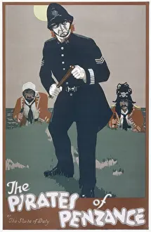 Penzance: Gilbert and Sullivan theatre poster