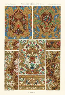 Arabesque: Gilded leather and borders, 17th and 18th centuries