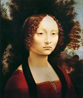 1470s: Ginevra De Benci, by Leonardo da Vinci
