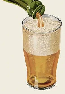 Poured: Ginger Ale poured into Glass
