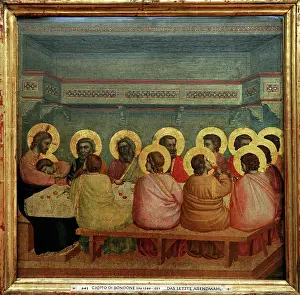 Altarpiece: Giotto. Italian painter. Gothic. Last Supper