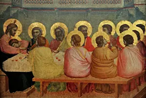 Altarpiece: Giotto. Italian painter. Gothic. Last Supper