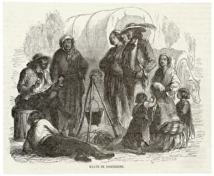 Gypsies: Gipsy encampment 1864