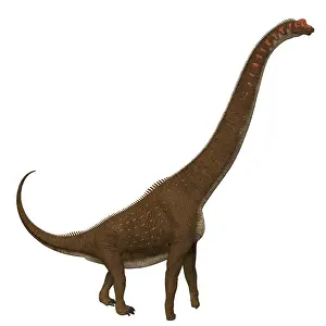 Behemoth: Giraffatitan dinosaur, side profile