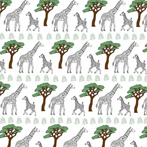 Tess Hines Designs: Giraffe and baby pattern