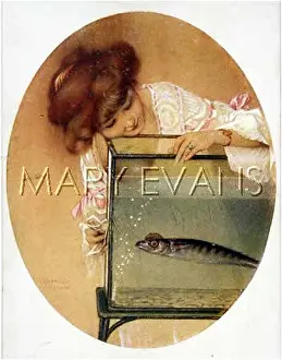 Aquariums: A GIRL ADMIRES HER FISH