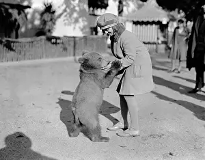 GIRL AND BABY BEAR