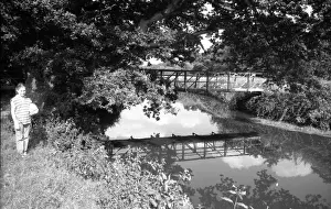 Overhanging: Girl by the banks of the River Eden