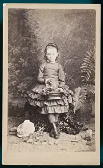 Flounces: GIRL & BASKET C.1880