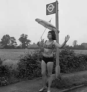 Tony Boxallfrps: Girl in a bikini at a bus stop
