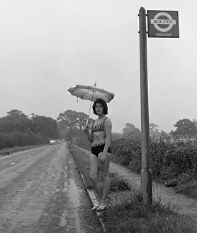 Tony Boxallfrps: Girl in a bikini at a bus stop