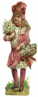 Plumed: Girl, Bonnet and Daisies