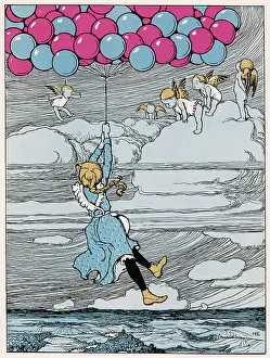 Borne: GIRL BORNE BY BALLOONS