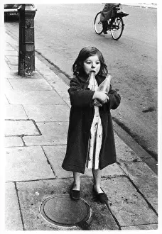 Manhole: GIRL AND BOTTLES/1957