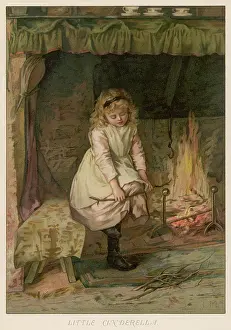 Homely: GIRL BREAKS FIREWOOD 19C