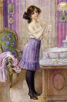 Brushing: GIRL BRUSHES TEETH