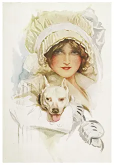 Clutches: GIRL WITH BULL TERRIER