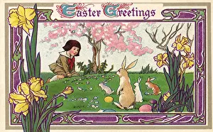 Bunnies: Girl with Bunnies