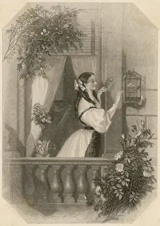 Caged: GIRL AND CAGED CANARY