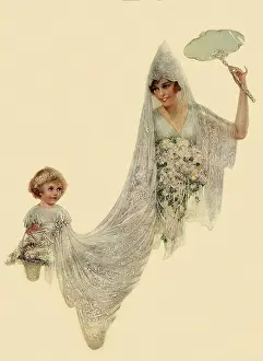 Nuptials: Girl Carrying Train