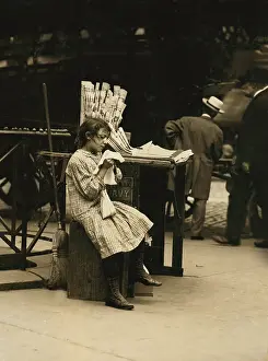 Newsstand: Girl - child labor - occupations