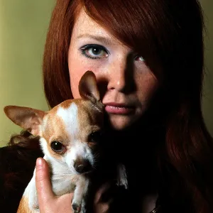 Freckled: Girl with chiwawa