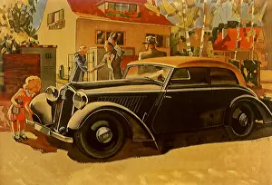 Peers: Girl with Classic Car