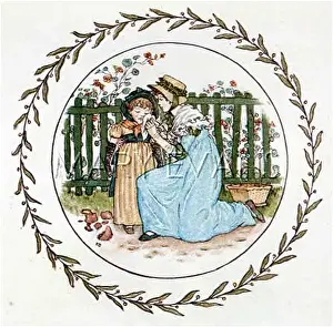 Consoled: GIRL CRIES 1884