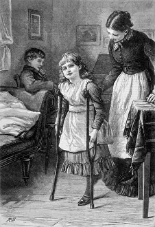 Tentative: GIRL ON CRUTCHES/1882